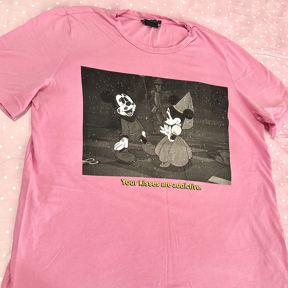 Zara Disney Mickey & Minnie ‘Your kisses are addictive’ t-shirt